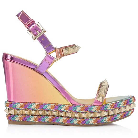 Christian Louboutin Multicolor Wedge Sandals